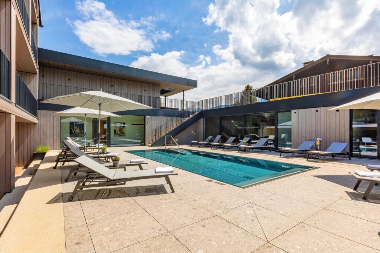 Emma Deluxe Aparthotel Ganzjaehrig Beheizter Aussenpool Piesendorf Exteriör bild
